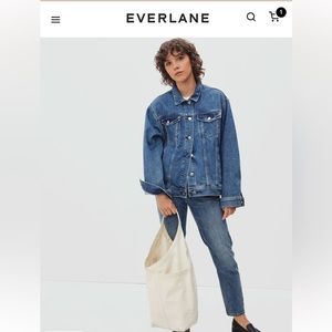 Everlane tear drop canvas tote